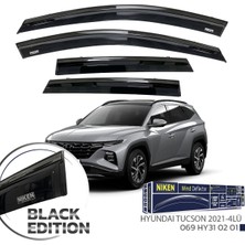 Hyundai Tucson Cam Rüzgarlığı Siyah Kromlu Black Edition Niken 2021+