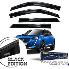Peugeot 2008 Cam Rüzgarlığı Siyah Kromlu Black Edition Niken 2020+