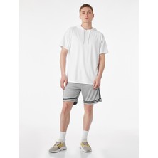 Koton Regular Fit Kısa Kollu Kapşonlu Spor Tişört