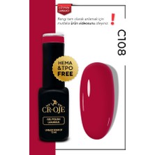 Cr-Oje Kalıcı Oje C108- Pembe (12 ML.)