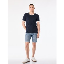 Koton Pamuklu Normal Bel Cepli Slim Fit Jean Şort