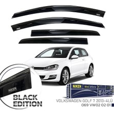 Vw Golf 7 Cam Rüzgarlığı Siyah Kromlu Black Edition Niken 2013 / 2020