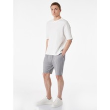 Koton Regular Fit Pamuklu Cepli Bermuda Beli Bağcıklı Şort