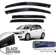Vw Golf 5 6 Cam Rüzgarlığı Siyah Kromlu Black Edition Niken 2003 / 2013