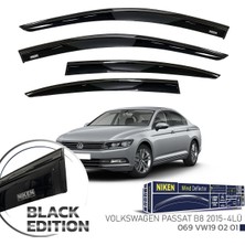 Vw Passat B8 Cam Rüzgarlığı Siyah Kromlu Black Edition Niken 2015+