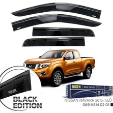 Nissan Navara NP100 Cam Rüzgarlığı Siyah Kromlu Black Edition Niken 2016+