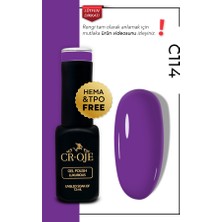 Cr-Oje Kalıcı Oje C114- Menekşe Mor (12 ML.)