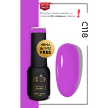 Cr-Oje Kalıcı Oje C118 - Leylak Mor (5 ML)