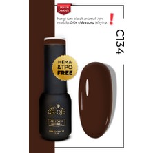 Cr-Oje Kalıcı Oje C134 - Acı Kahverengi (5 ML)