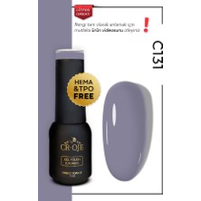 Cr-Oje Kalıcı Oje C131 - Gri ( 5 Ml)