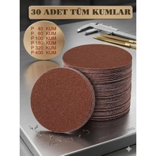 Kent Zımpara 125 mm Cırt Disk Zımpara 30 Lu Karma Paket