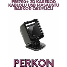 Perkon PS5700+ 2d Karekod Kablolu USB Masaüstü Barkod Okuyucu