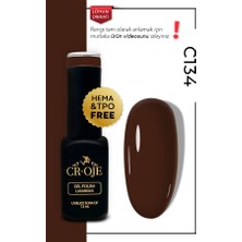 Cr-Oje Kalıcı Oje C134- Acı Kahverengi (12 Ml.)