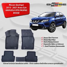 Nissan Qashqai Paspas Araca Özel 2013 - 2021 BOSSE 3D Havuzlu Oto Paspas