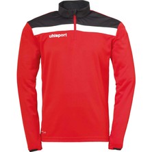 Uhlsport Erkek Futbol Antrenman Sweatshirt Offense 23 1002212 Kırmızı - Beyaz - Siyah Desenli Sezonluk
