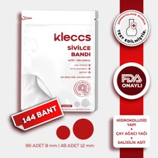 kleccs Sivilce Bandı, Aktif-Hızlı Sonuç, 144 Adet, Hidrokolloid Akne Bandı