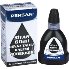 Pensan Siyah Tahta Kalemi Mürekkebi 60 ml Yerli Üretim Sarf Malzemeler İçin Uygun