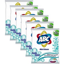 ABC 6 x 600 gr Soda Etkili Elde Yıkama Toz Çamaşır Deterjanı Konsantre Formül ile Derinlemesine Temizlik