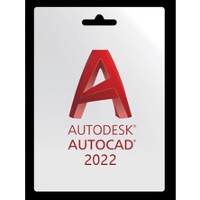 Autodesk Autocad 2022 (Windows Uyumlu) - 1 Pc 1 Yıl Serial Kod Kısıtlamasız Sürüm