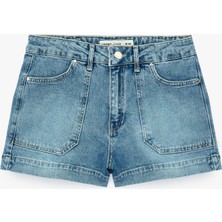 Koton Pamuklu Regular Fit Cep Detaylı Mini Denim  Şort