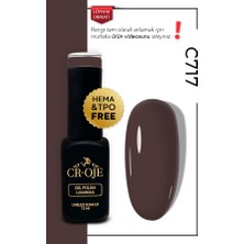 Cr-Oje Kalıcı Oje C717 - Kahverengi 12 ml