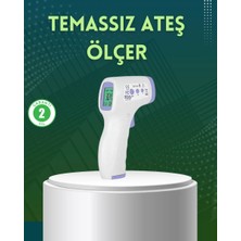 Nemere İthalat Kızılötesi Temassız Ateş Ölçer LCD Ekranlı Hassas Termometre Nemere Ithalat