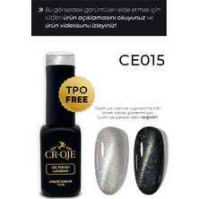 Cr-Oje Kalıcı Oje 7d Koyu Gri Cat Eye CE015 (12ml)