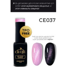 Cr-Oje Kalıcı Oje 7d Cat Eye-037 Pembe 12 m