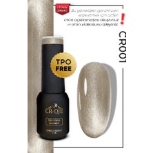 Cr-Oje Kalıcı Oje Korean Cat Eye, Kristal Efektli Manyetik Cat Eye / Kedi Gözü CR001 (5 ML)