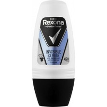 Rexona Deo Roll-On 50 ml Men için Invisible Ice Fresh Koku ile Anti-Tanspirant Etki