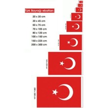 Karanfil 40 x 60 cm Kırmızı - Beyaz Kumaş Türk Bayrağı 1 Adet Kaliteli Yıkanabilir Bez Bayrak