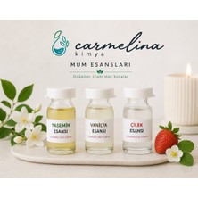Carmelina 3'lü Mum Esansı Yasemin Vanilya Çilek