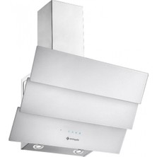 Eminçelik  Ec-Ch 1455 Rc W60 Beyaz 3 Camlı Davlumbaz Uzaktan Kumandalı Duvar Tipi 60 cm Derinlik 70 dB Ses Seviyesi