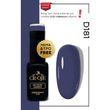 Cr-Oje Kalıcı Oje D181- Grimsi Mavi (12 Ml)