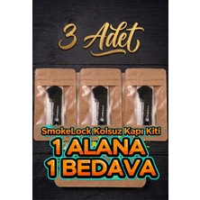 Smokelock - 3 Adet Kolsuz Balkon Kapıları Için Pratik Çözüm Seti