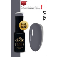 Cr-Oje Kalıcı Oje D182- Gri  (12 Ml.)