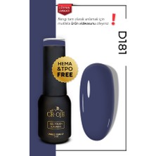 Cr-Oje Kalıcı Oje D181 - Grimsi Mavi (5 ML)