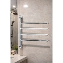 Termovan Elektrikli Havlupan 45X55X90 cm 80 Watt ( Krom )