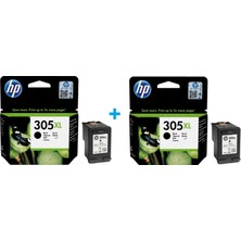 HP 305XL Siyah Kartuş 2'li Set Yüksek Baskı Kapasitesi ile Profesyonel Kalite Sunar