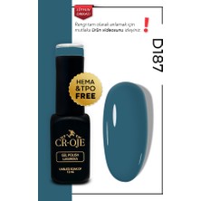 Cr-Oje Kalıcı Oje Koyu Mavi - D187 (12 ML)