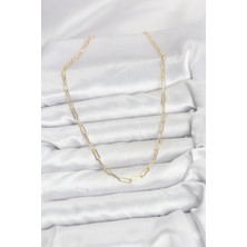 Youday Accessories cm 14K Gold Renk Pirinç Ataç Zincir Kadın Kolye