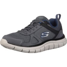 Skechers Track- Sclorıc Erkek Ayakkabı 52631-GYNV Gri Nefes Alabilir Yapı Koşu ve Yürüyüş İçin İdeal