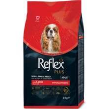 Reflex Plus Mini Adult 8kg Kuzu Etli Pirinçli Küçük Irk Hipoalerjenik Yetişkin Köpek Maması Mini Small Breed Lamb