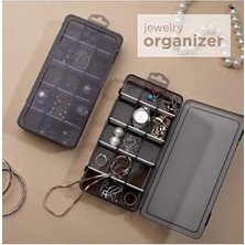 Assess Store Life 2 Adet Ayraçlı Askılı Füme Takı Organizer Düzenleyici Kutusu MIT1148