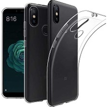 Assess Store Mi 6x ile Uyumlu Kılıf Şeffaf Silikon Hibrit Kapak Renksiz