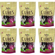 Reflex Biftekli Küp Dilimli Köpek Ödül Maması 80 gr 6'lı Set Yetişkin Köpekler İçin Lezzetli Ödül