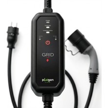 Plugen Grıd 1 Taşınabilir Elektrikli Araç Şarj Cihazı 2.3-3.7 Kw Tek Faz 10-16A Type 2 5 Metre Çantalı