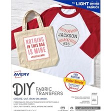 Assess Store Hafif Kumaşlar Için Yazdırılabilir Gerilebilir Isı Transfer Kağıdı, 8.5 "x 11", Mürekkep Püskürtmeli Yazıcı, 5 Yaprak (3302)
