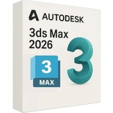 Autodesk 3ds Max 2026 (Windows Pc) - 1 Pc 2 Yıl Serial + Product Key