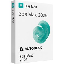 Autodesk 3ds Max 2026 (Windows Pc) - 1 Pc 3 Yıl Serial + Product Key